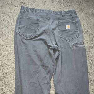 Carhartt Men's Rugged Flex Relaxed Fit Canvas Work Pants Gray 38x34
